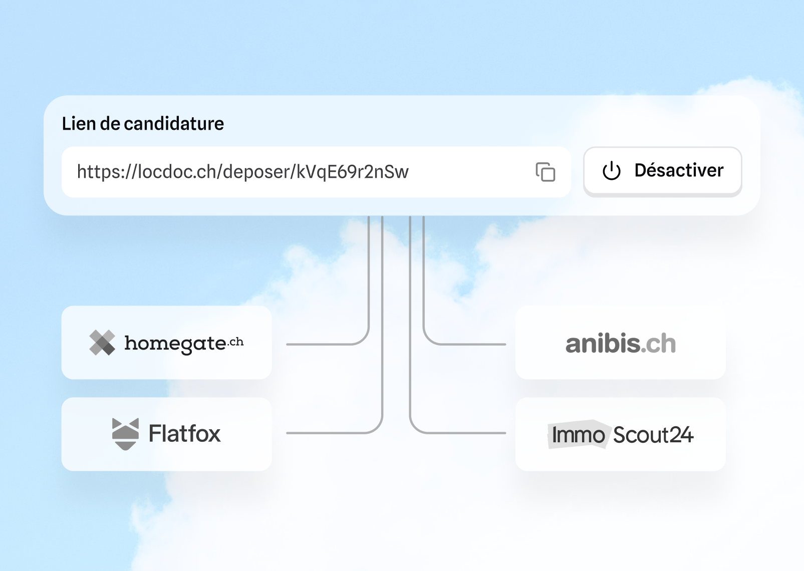 Lien de candidature Locdoc compatible avec toutes les plateformes